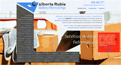 Desktop Screenshot of albanileriaalbertorubio.com