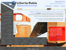 Tablet Screenshot of albanileriaalbertorubio.com